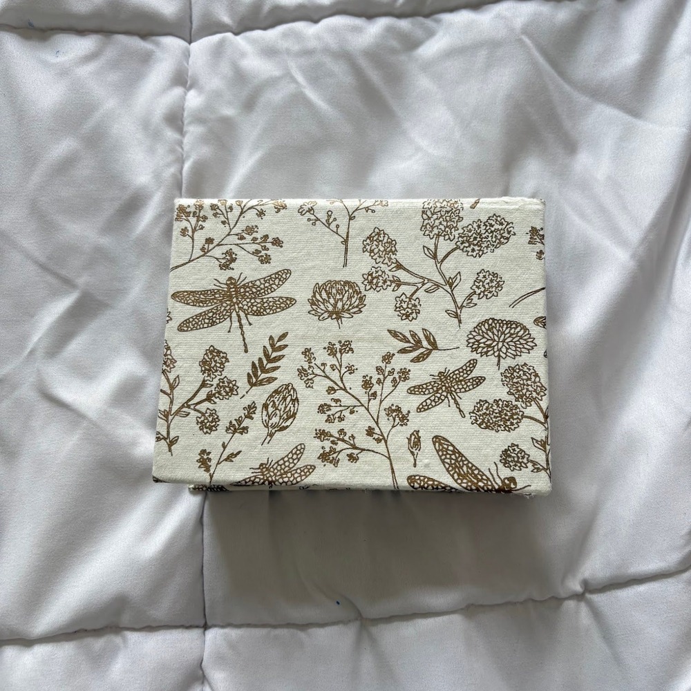 Elum Designs Boxed Stationery Set Dragonfly Fabric Box Butterfly Cards Lot of 5